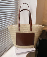 Korean Versatile Large Capacity Straw Woven Satchel Bags